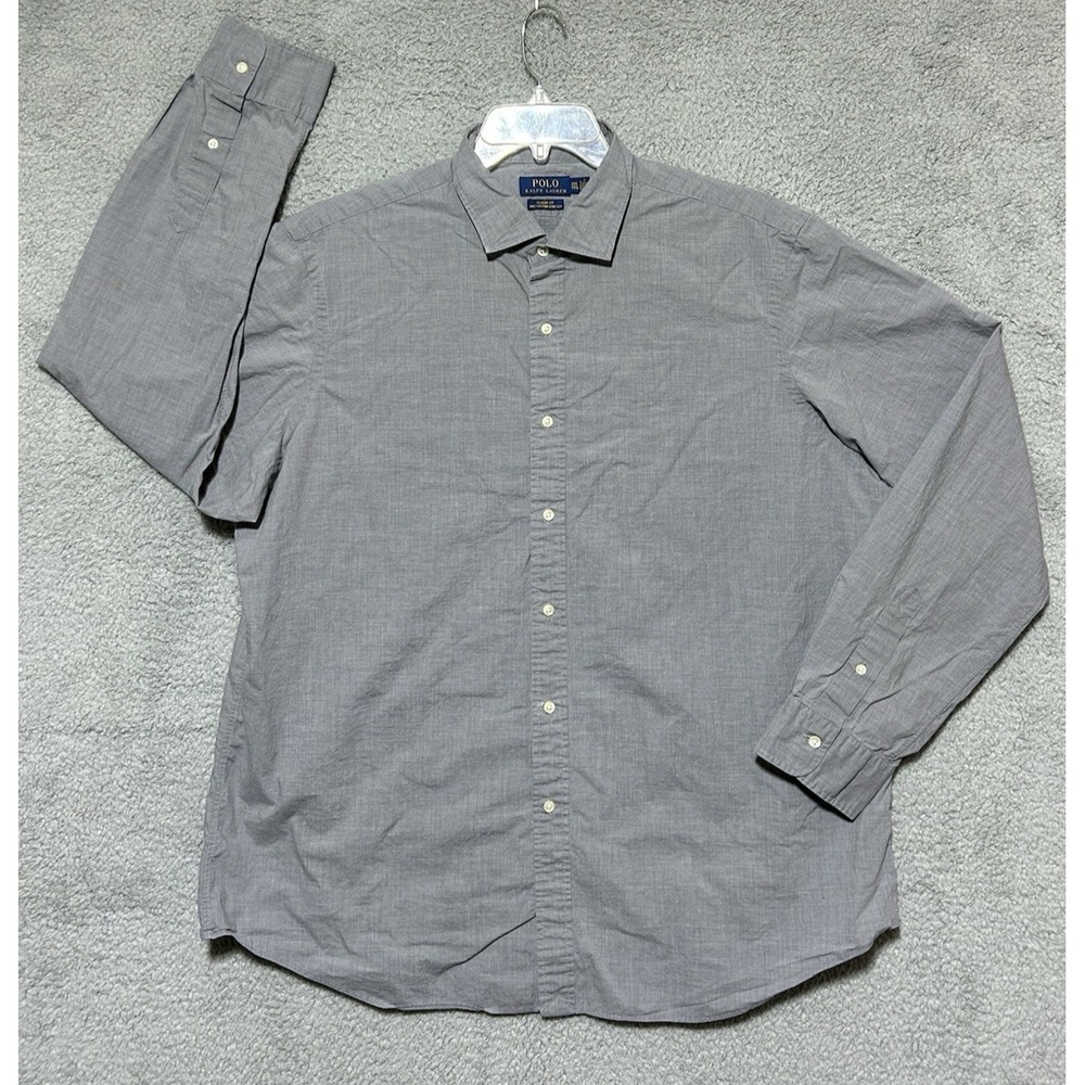 Polo Ralph Lauren Shirt‎ Mens 2XL No Pony Button Up Normcore Business Casual